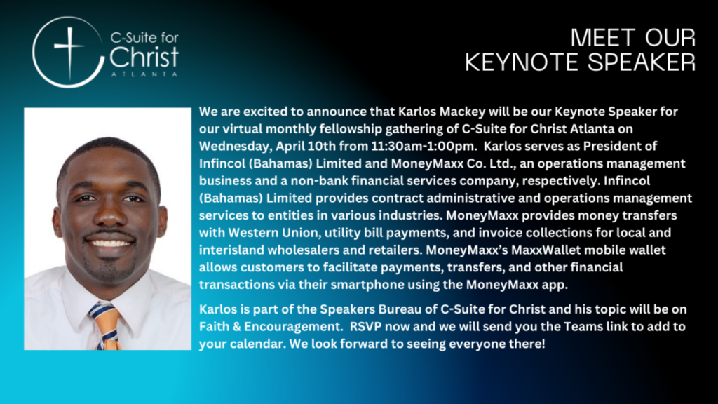Atlanta Keynote Speaker, Karlos Mackey