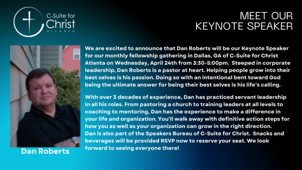 Dallas Keynote Speaker, Dan Roberts
